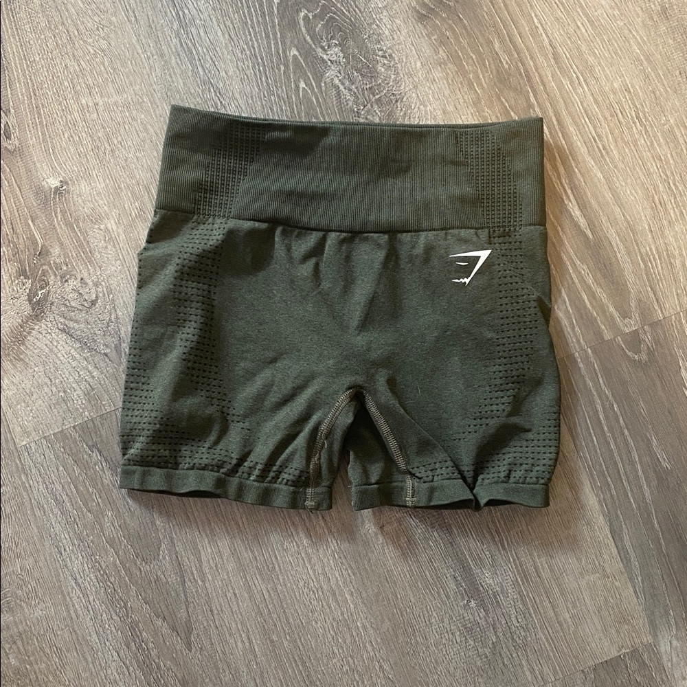 Gymshark Olive Green Bike Shorts